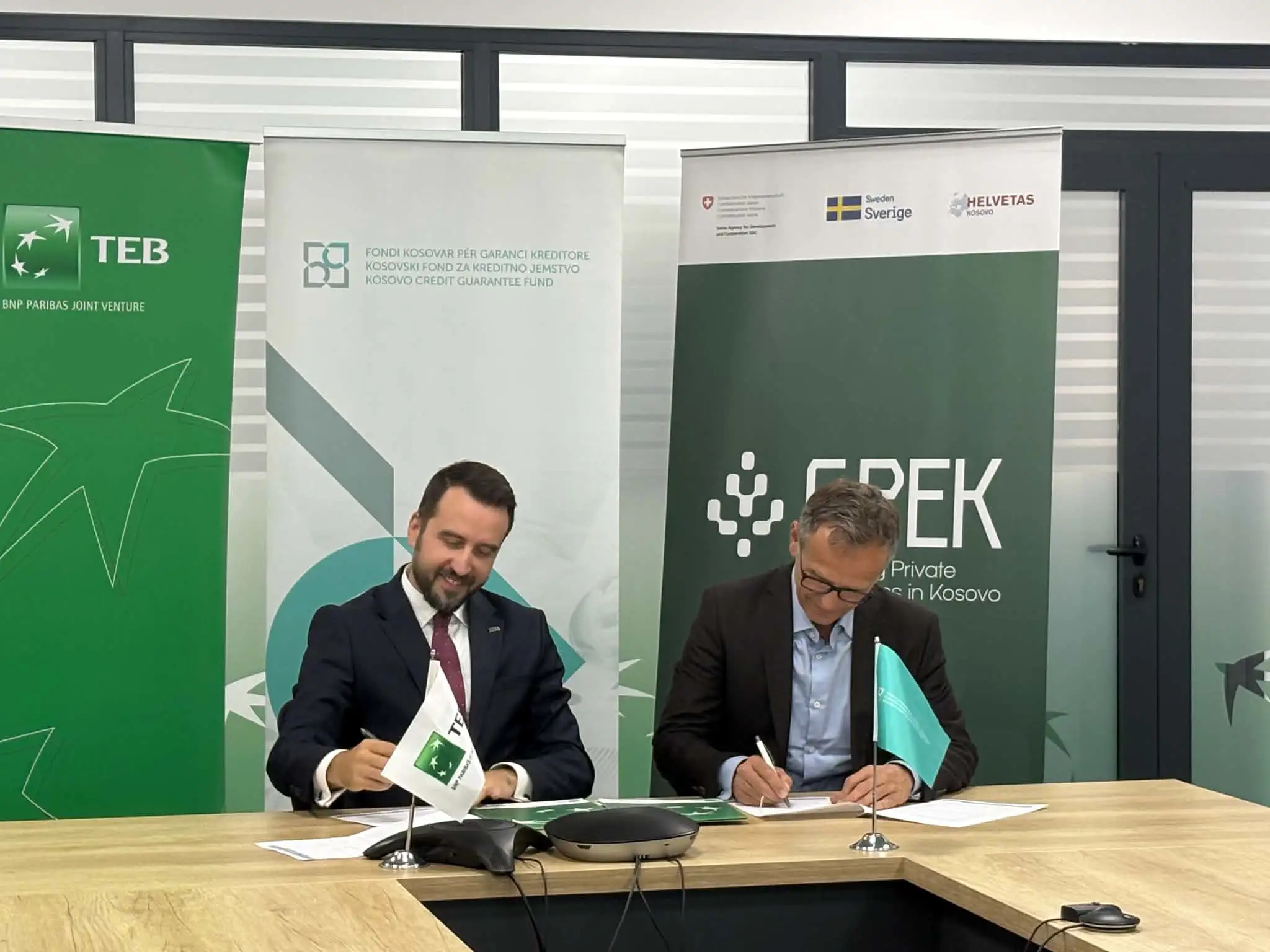 Kosovo Credit Guarantee Fund and TEB Bank sign agreement on the “Green Deposit” instrument